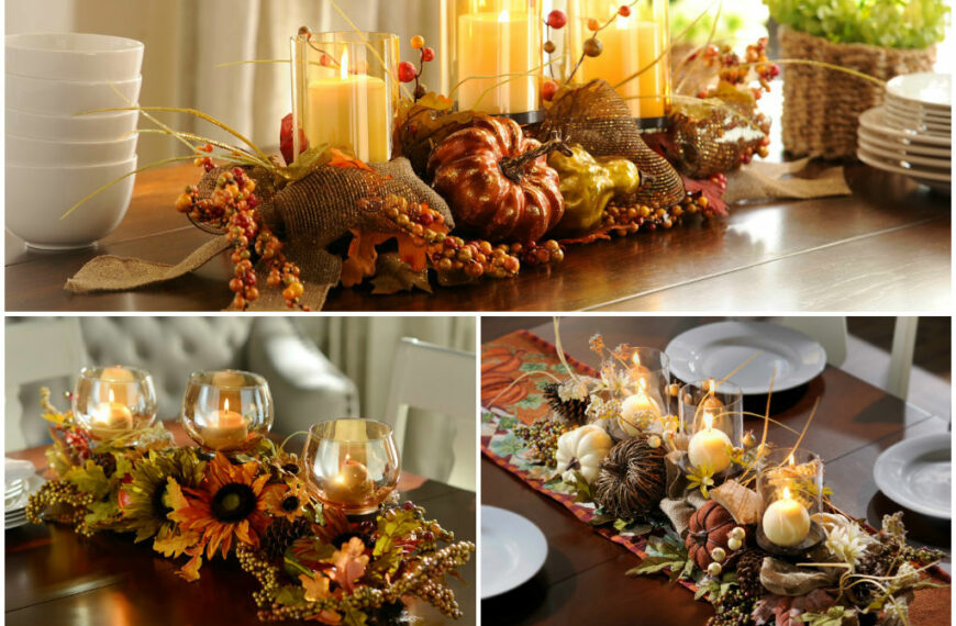 Jesenné dekorácie na stôl