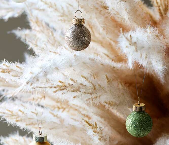 Vianočný stromček z pampovej trávy – inšpirácia