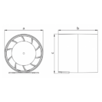 Axiálny ventilátor potrubný  AV JET 120 T – Obrázok 5
