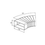 Uholník plochý CKW 2x110x55 – Obrázok 2