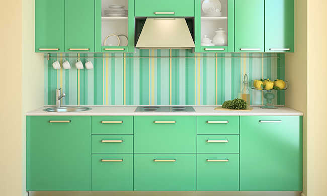 Pastel green kitchen ideas