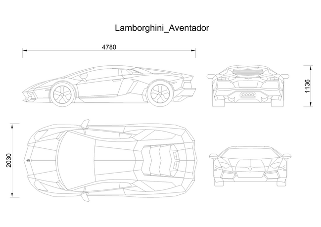 Lamborghini aventador Model StAZ